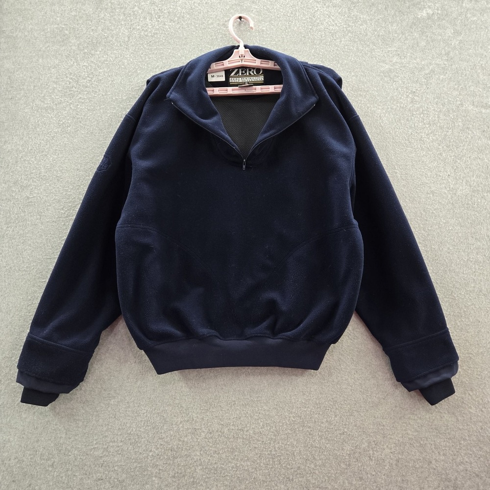 Zero Restriction Men Jacket S Blue Windstopper Logo Embroidery Fleece